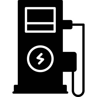 Yakıt. Web simgesi basit illüstrasyon