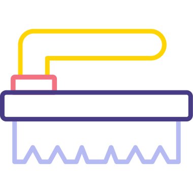 Bir kitabın karikatür simgesinin vektör çizimi