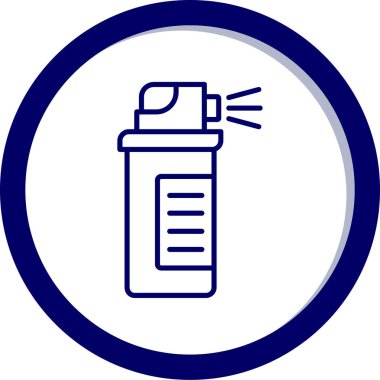 Modern b 'nin vektör illüstrasyonu şişe simgesinden yoksun