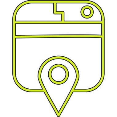 GPS konum simgesi. beyaz arkaplanda izole edilmiş web tasarımı için konum haritası vektör simgesi