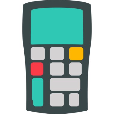 Hesap makinesi. Web simgesi basit illüstrasyon