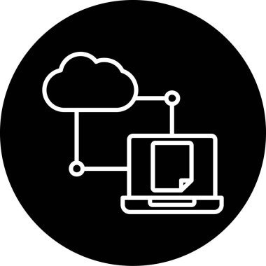vektör bulut bilgi işlem simgesi