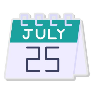 Takvim simgesi tasarımı, vektör illüstrasyonu