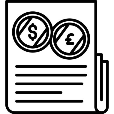 İş sözleşmesi vektör simgesi