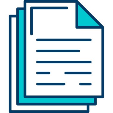 belge web simgesi, basit tasarım illüstrasyonu