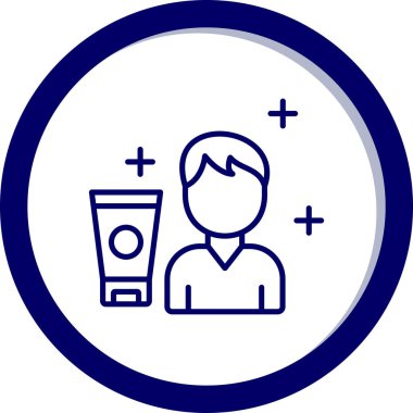 Tek bir simgenin vektör illüstrasyonu