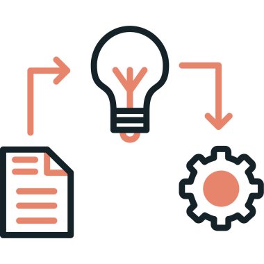 fikir web vektör simgesi