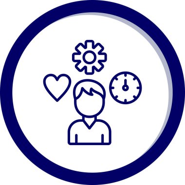 Zaman simgesi vektör illüstrasyonu