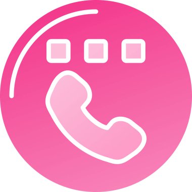 - Telefon. Web simgesi basit illüstrasyon