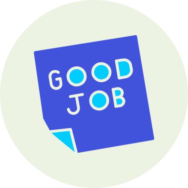 İyi iş modern vektör resimleme