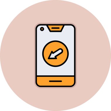 cep telefonu ikonu vektör illüstrasyonu