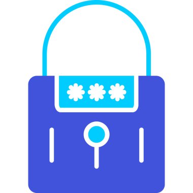 kilit simgesi, modern basit illüstrasyon