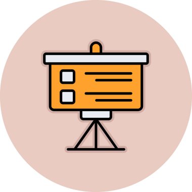 reklam panosu simgesi vektör illüstrasyonu.