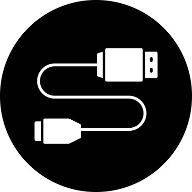 usb simgesinin vektör illüstrasyonu