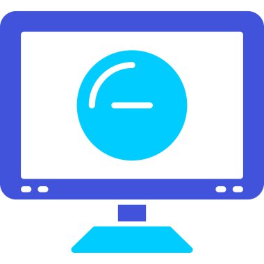 Monitör. Web simgesi basit tasarım