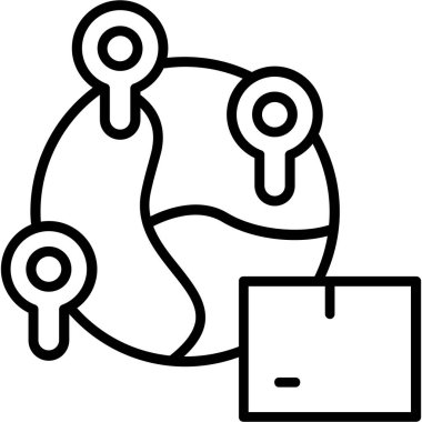 Veri. Web simgesi basit illüstrasyon