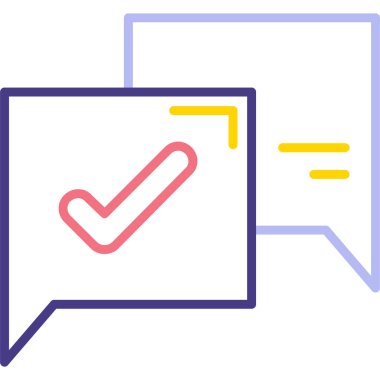 İşaretleme simgesi vektör illüstrasyonunu kontrol et