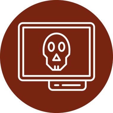 kafatası vektör simgesi modern resim