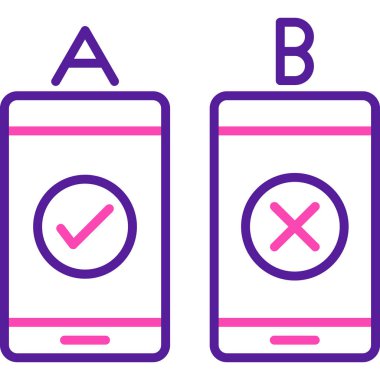 Satır işaretini ayarla ve simgeyi kontrol et. Beyaz arka planda. Kene izi sembolü. Kene izi simgesi. vektör