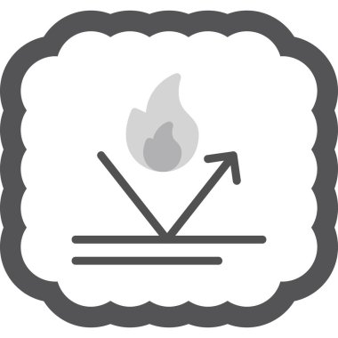 Yangın maçı. Web simgesi basit illüstrasyon