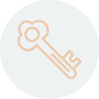 key icon. outline illustration of keys vector icons for web