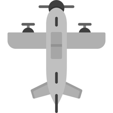 Uçak. Web simgesi basit illüstrasyon