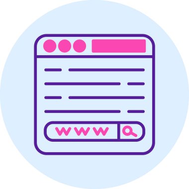 tarayıcı tarayıcı simgesi, vektör illüstrasyonu basit tasarım