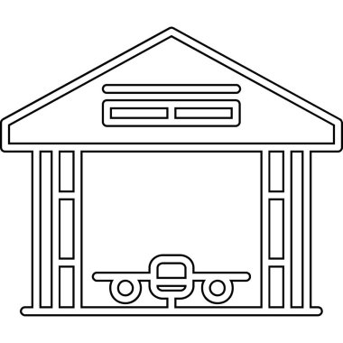 Bina ikonu. vektör illüstrasyonu