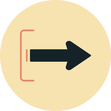 Ok simgesi. Basit resimleme