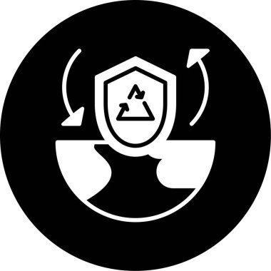 Siyah ve beyaz simgesinin vektör illüstrasyonu