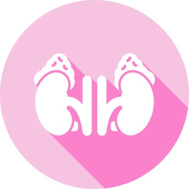 Kalp ikonu. Vektör illüstrasyonu