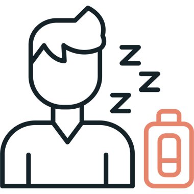 Adamım. Web simgesi basit illüstrasyon