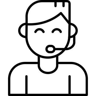 Man avatar karakteri, vektör illüstrasyon tasarımı