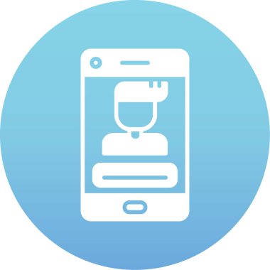 Akıllı telefon simgesinin vektör illüstrasyonu