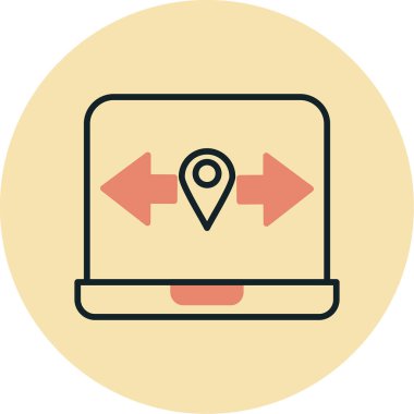 Yer düz vektör simgesi