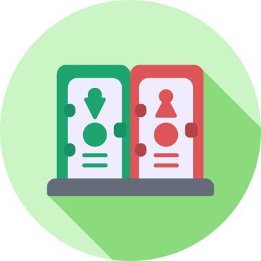 Oyunun modern simgesinin vektör illüstrasyonu