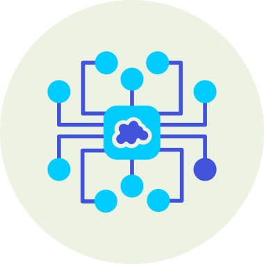 Beyin simgesi, vektör illüstrasyonu