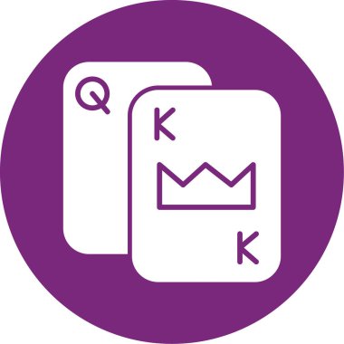 kartlar simgesi vektör illüstrasyon