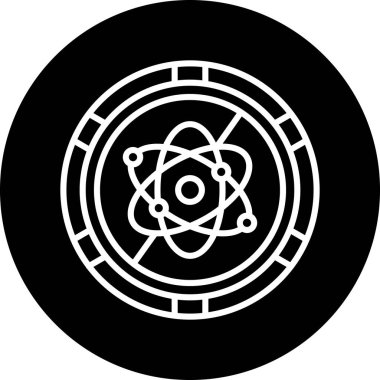 Bir bilim simgesinin vektör illüstrasyonu