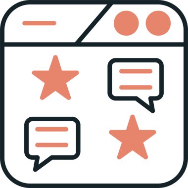 Sohbet mesaj simgesi - ana hatlar biçimi