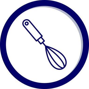 Bıçak ve tava. Web simgesi basit illüstrasyon