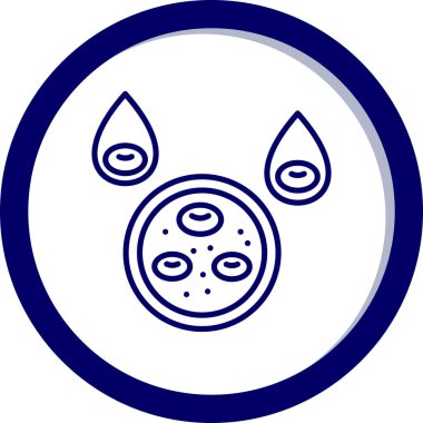 Anahat biçiminde hayvan köpek dairesel simgesi