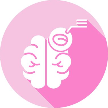 beyin ikonu vektör illüstrasyonu