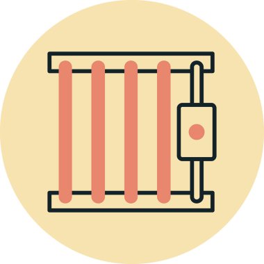 Klima ikonu vektör illüstrasyonu