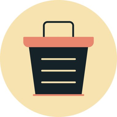 Çöp kutusu vektör simgesi tasarımı