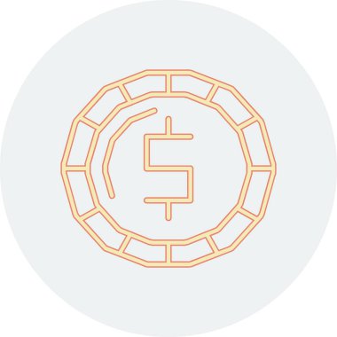 Modern bir simgenin vektör illüstrasyonu