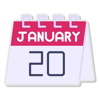 Takvim simgesi tasarımı, vektör illüstrasyonu