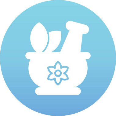 Çemberdeki çiçek ikonu, vektör illüstrasyonu