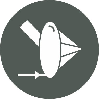 uydu simgesi vektör illüstrasyonu