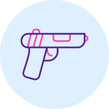 Silah. Web simgesi basit illüstrasyon